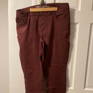 Old Navy Rockstar Jeans Maroon